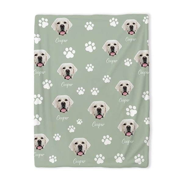 Multiple Pet Face Custom Blanket